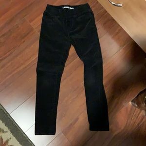 Corduroy black jeggings